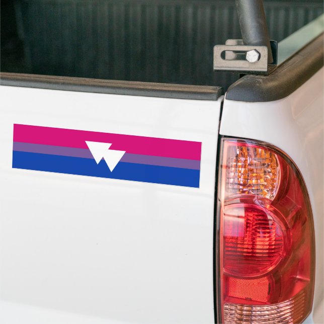 Bisexueller Stolz und Symbol - Autoaufkleber (Auf Lkw)