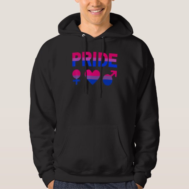 Bisexueller Stolz Unterstützung der Liebe von Lgbt Hoodie (Vorderseite)