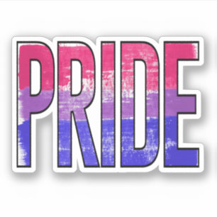 Bisexueller Stolz-Wort Aufkleber