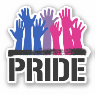 Bisexueller Stolz Zusammen Aufkleber