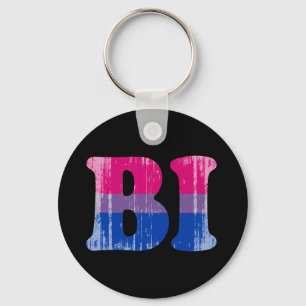 BISEXUELLES 1 distressed.png Schlüsselanhänger