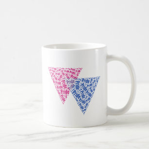BISEXUELLES DREIECK-WORTMUSTER KAFFEETASSE