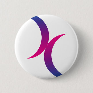 Bisexuelles Mondsymbol Button