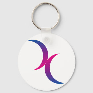 Bisexuelles Mondsymbol Schlüsselanhänger