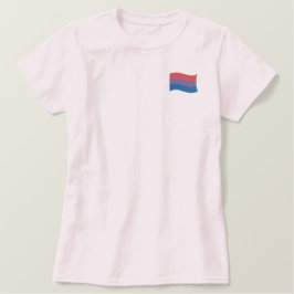 Bisexuelles Stolperflagge besticktes Shirt