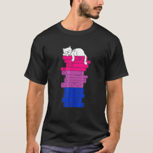 Bisexuelles Stolzflagge Stolz Süße Katze Eltern Bu T-Shirt