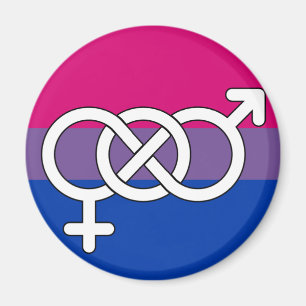 Bisexuelles Stolzsymbol Flagge Magnet