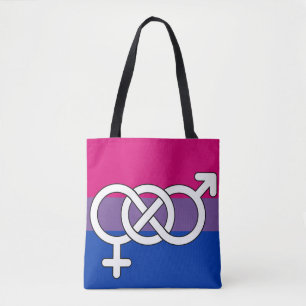 Bisexuelles Stolzsymbol Flagge Tasche