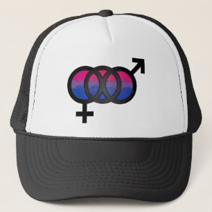 bisexuelles Symbol 3D Truckerkappe
