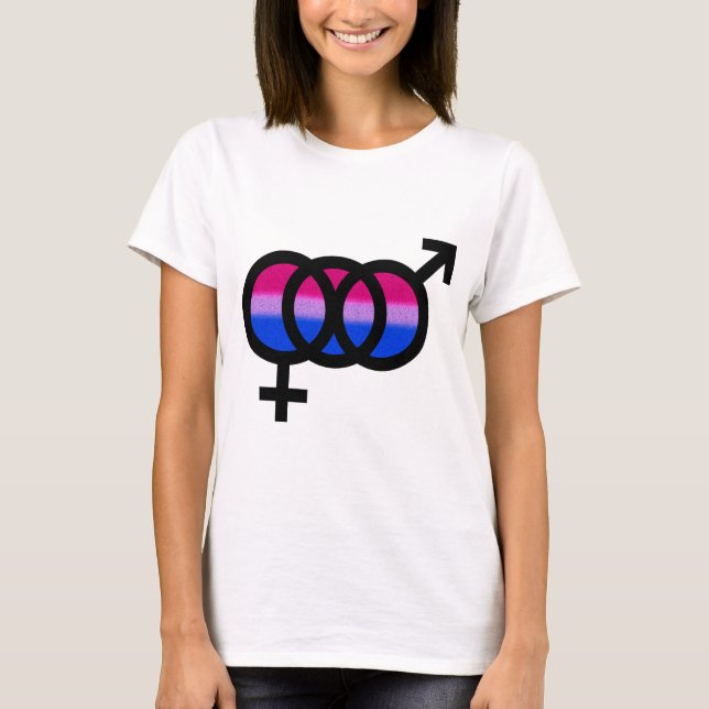 Bisexuelles Symbol T-Shirt (Vorderseite)