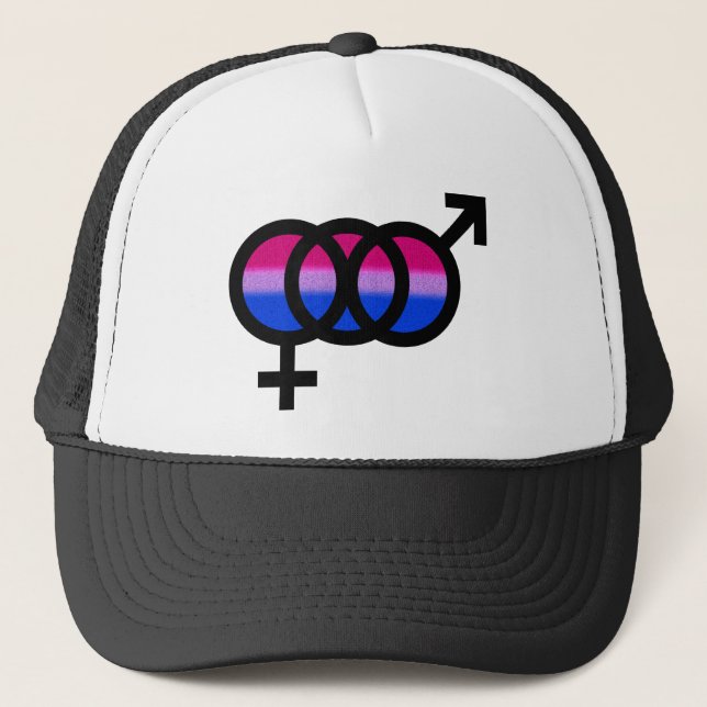 Bisexuelles Symbol Truckerkappe (Vorderseite)