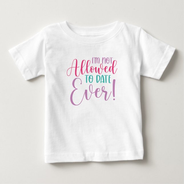 Bisher nicht erlaubt baby t-shirt (Vorderseite)