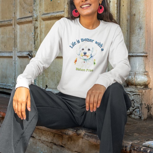 Bishon Frise Custom dog dad dog Mom T-Shirt (Von Creator hochgeladen)