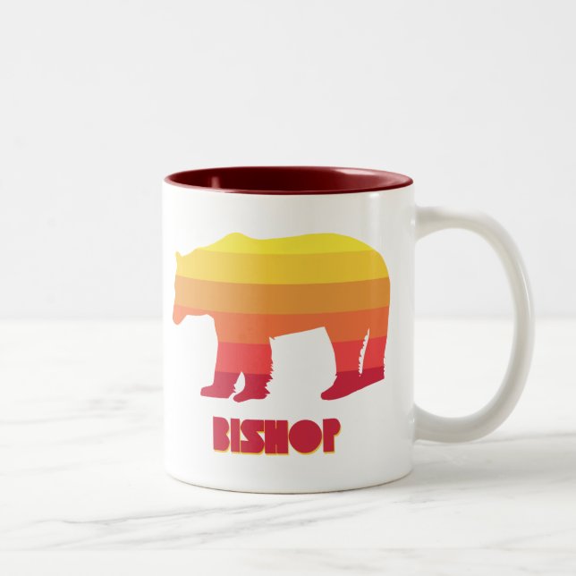 Bishop California Rainbow Bear Zweifarbige Tasse (Rechts)