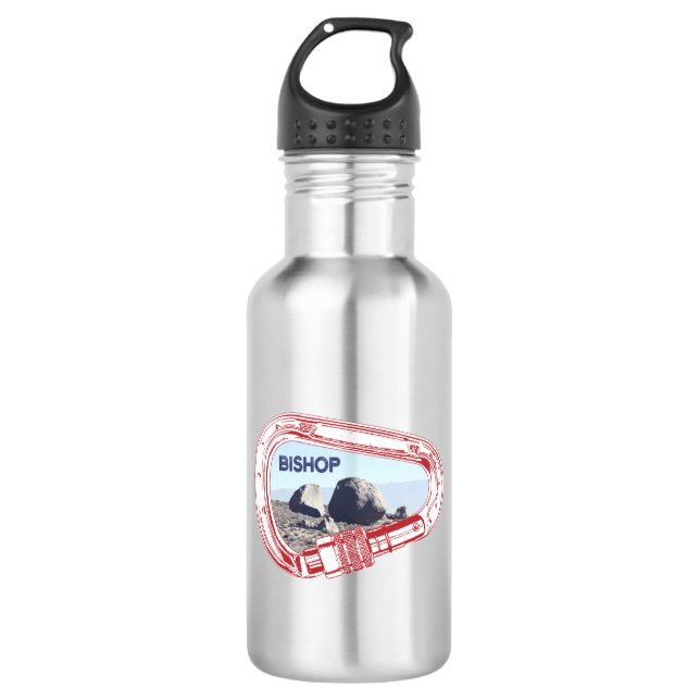 Bishop Climbing Carabiner Edelstahlflasche (Vorderseite)
