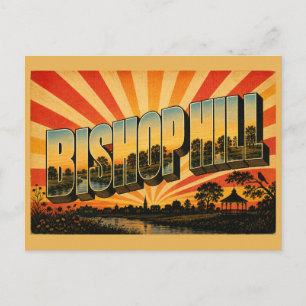 Bishop Hill Illinois River Prairie Woodland Kunst Postkarte
