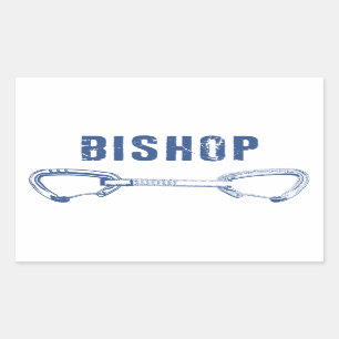 Bishop Rock Climbing Quickdrag Rechteckiger Aufkleber