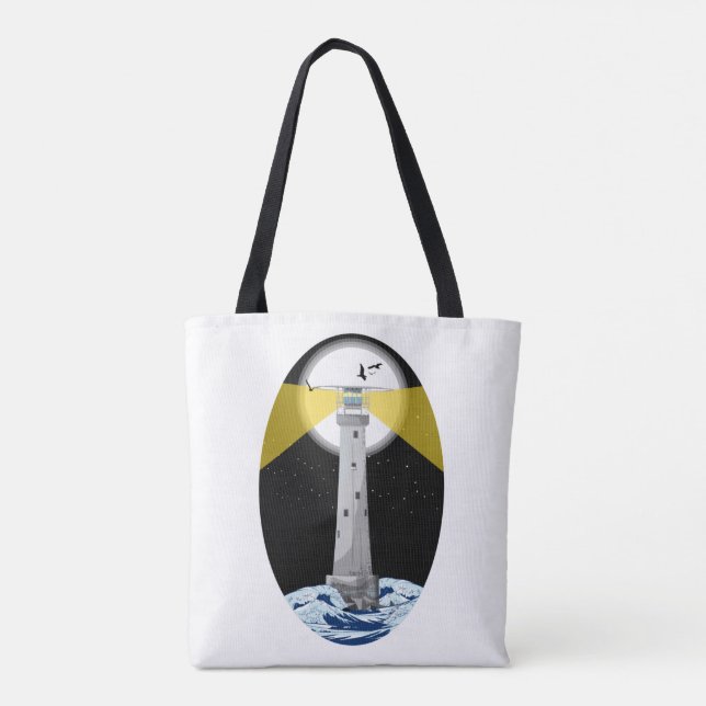Bishop Rock Lighthouse Tasche (Rückseite)