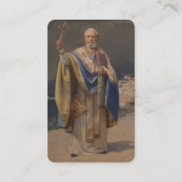 BISHOP ST. NICHOLAS VON MYRA PRAYER HOLY CARDS VISITENKARTE
