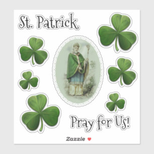 Bishop St. Patrick Kleeblatts Religiös Aufkleber