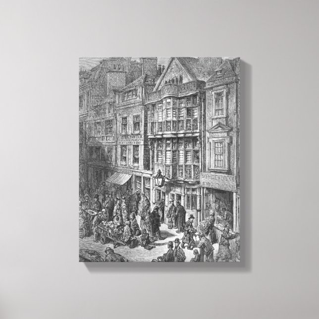 Bishopsgate Street Leinwanddruck (Vorderseite)