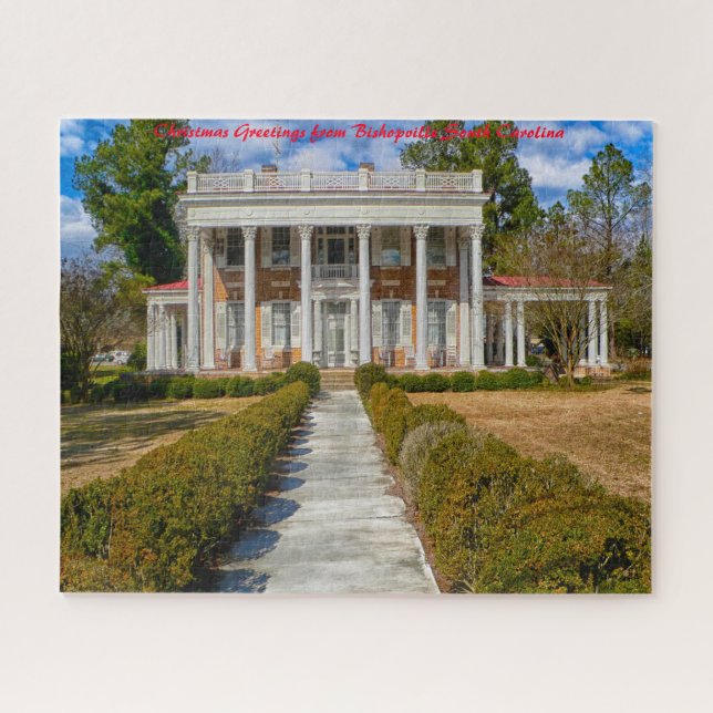 Bishopville South Carolina.Christmas Grüße (Horizontal)