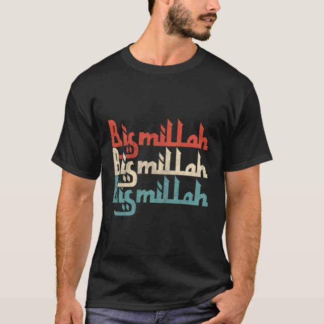 Bismallah Bism Allah Islam Islamischer Koran Akbar T-Shirt (Vorderseite)