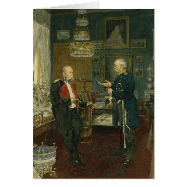 Bismarck mit Kaiser Wilhelm I (Vorne)