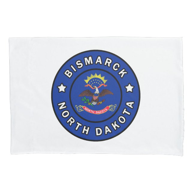 Bismarck North Dakota Kissenbezug (Vorderseite)
