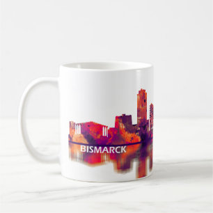 Bismarck North Dakota Skyline Kaffeetasse
