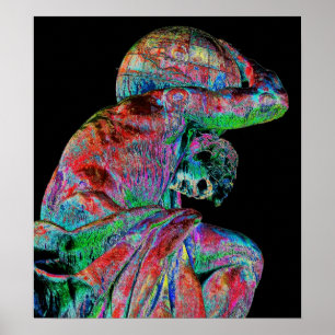 Bismarck Statue, Berlin, Griechischer Gotteatlas, Poster