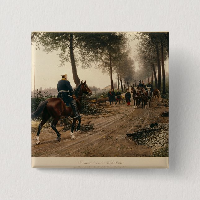 Bismarck und Napoleon Button (Vorderseite)