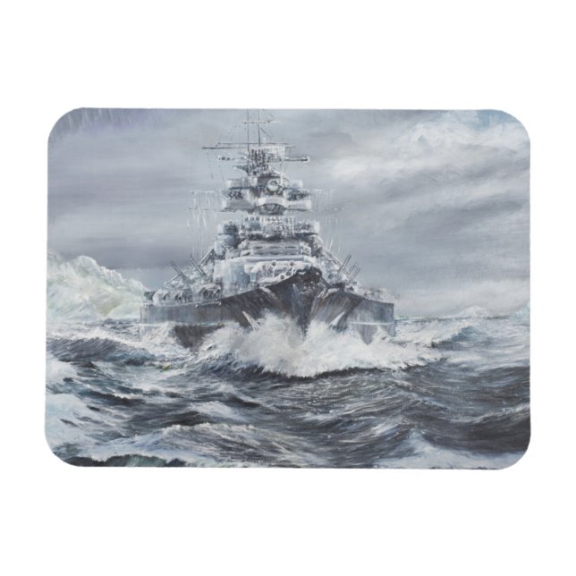 Bismarck vor der grönländischen Küste 1900h 23. Ma Magnet (Horizontal)