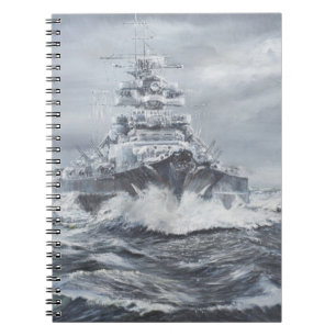 Bismarck vor Grönland-Küste 1900hrs 23rdMay Notizblock