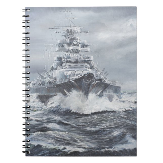 Bismarck vor Grönland-Küste 1900hrs 23rdMay Notizblock (Vorderseite)