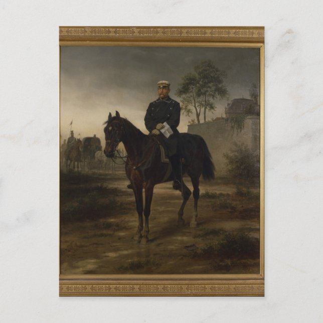 Bismarck vor Paris, 1873 Postkarte (Vorderseite)