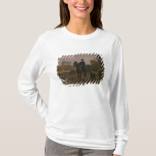 Bismarck zu Pferd mit Hund T-Shirt
