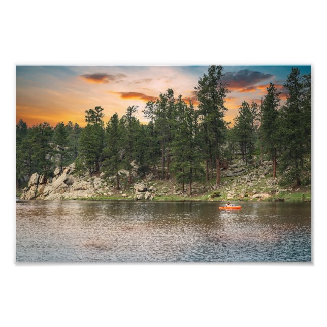 Bismark Lake in Black Hills National Forest Fotodruck (Vorne)