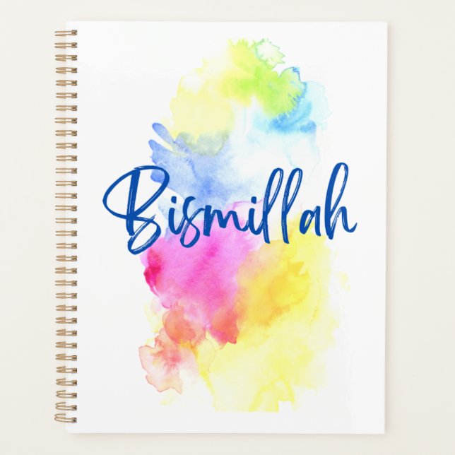 Bismillah Planificateur hebdomadaire/mensuel (Devant)