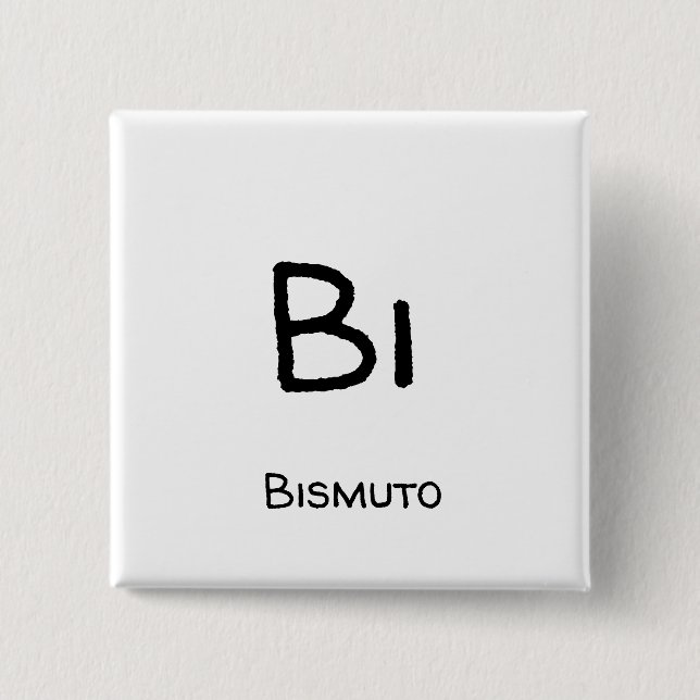 Bismut - Bi Button (Vorderseite)
