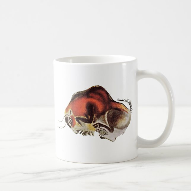 Bison ~ Altamira Spanien ~ Höhle Zeichnend Kaffeetasse (Rechts)