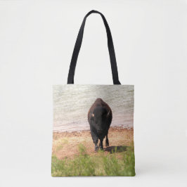 Bison am Wasser Tasche