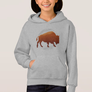 Bison American National Mammal Buffalo Hoodie