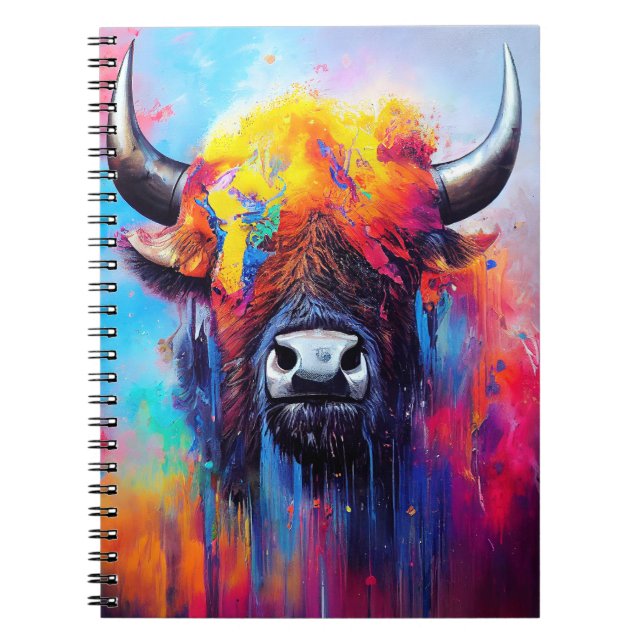 Bison Animal Discovery Adventure Nature Planet Notizblock (Vorderseite)