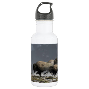 Bison-Ansturm Trinkflasche