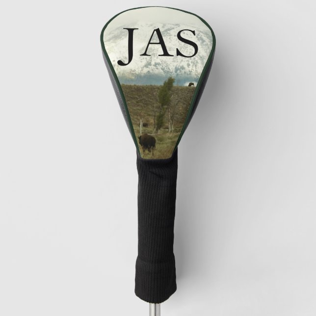 Bison at Grand Teton Nationalpark Fotografie Golf Headcover (Vorderseite)