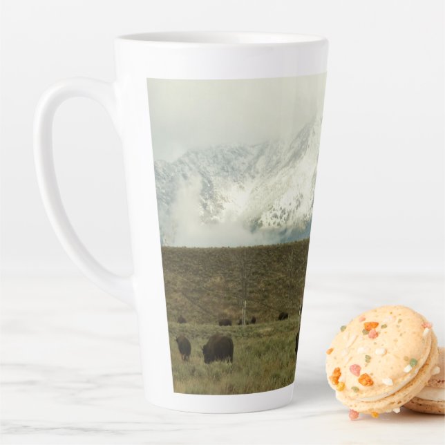 Bison at Grand Teton Nationalpark Fotografie Milchtasse (Beispiel)
