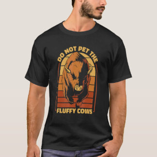 Bison Bisons Büffel Bulle Fluffige Kuh T-Shirt
