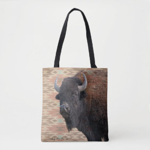 Bison Blanket Tote Bag Tasche