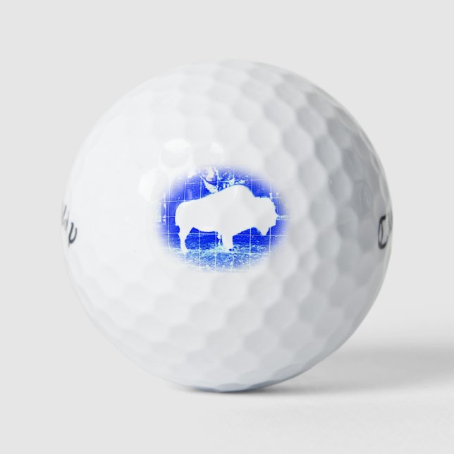 Bison Blues Golfball (Vorderseite)